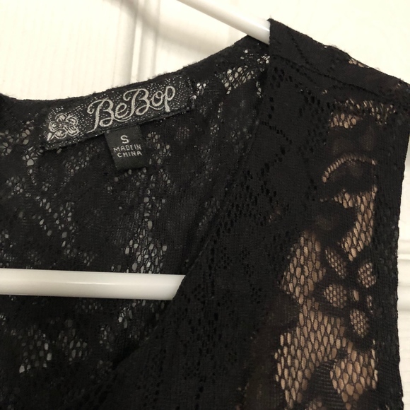 Black/Nude Lace Dress - Picture 3 of 6